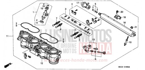 CORPO FARFALLATO CB1100SFY di 2000
